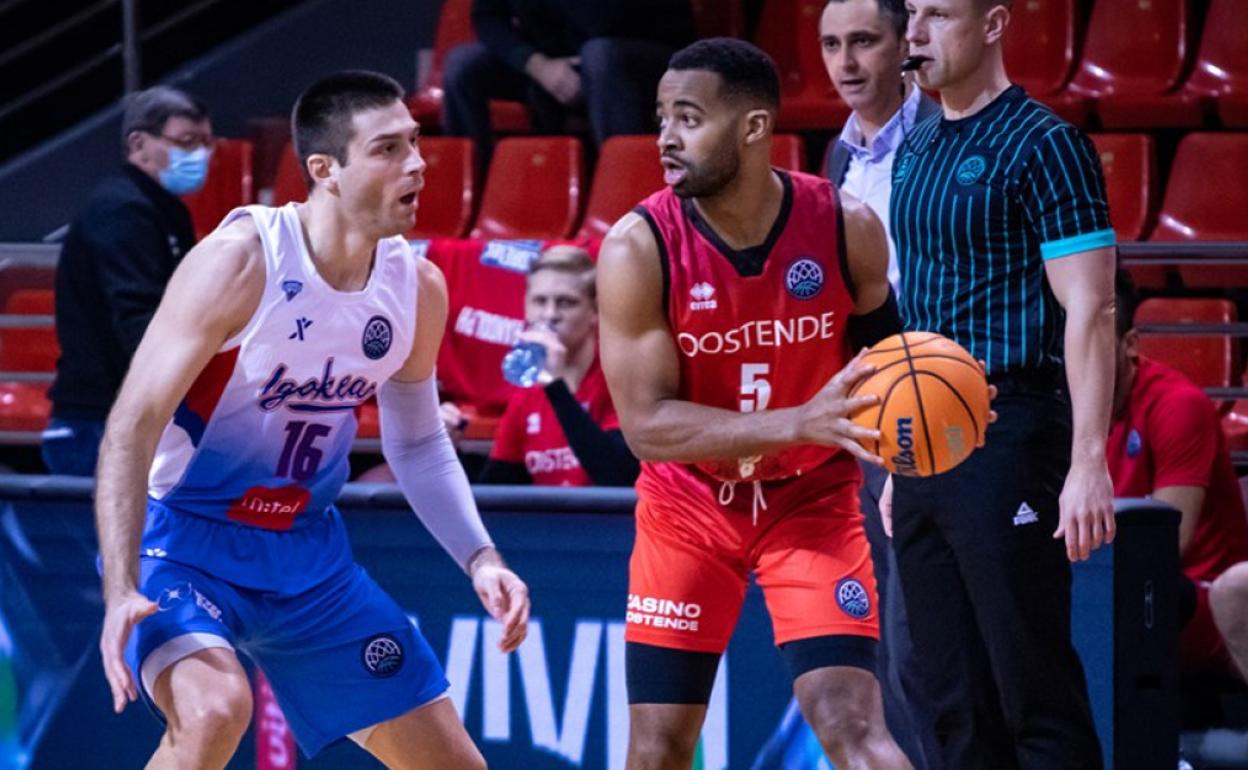 El Oostende remontó al final para ganar al Igokea. 