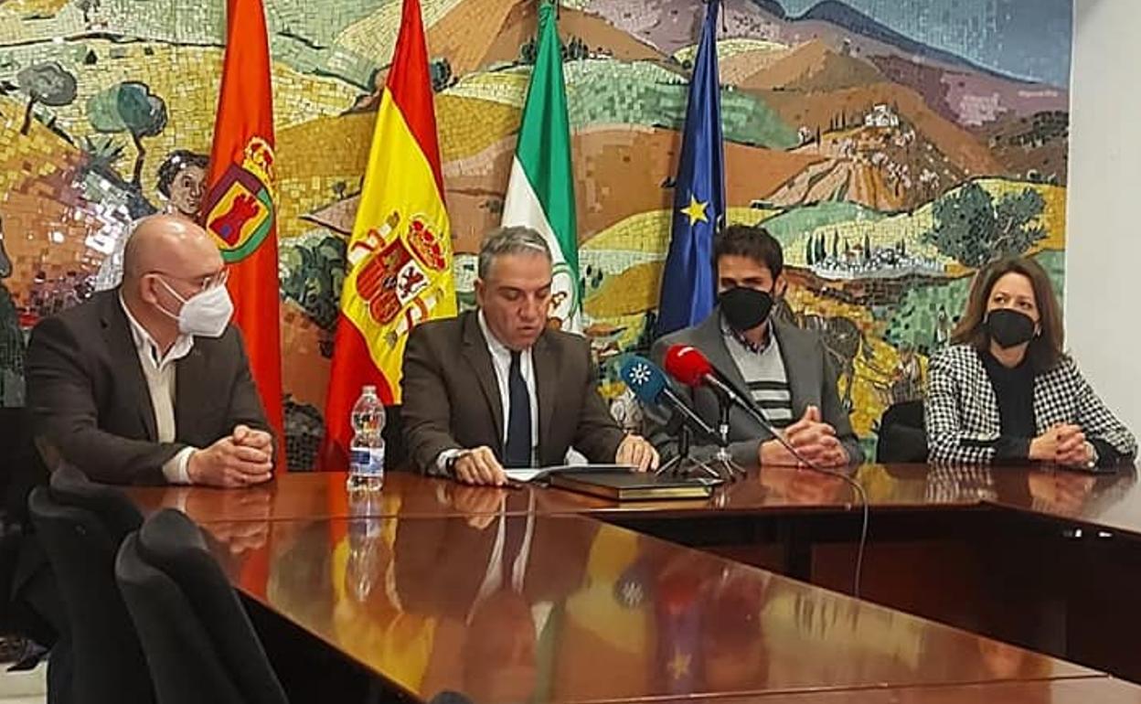 Pedro Hernández, Elías Bendodo, José María García y Patricia Navarro.