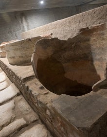 Imagen secundaria 2 - Más imágenes de los restos fenicios, romanos y musulmanes, que ya están en su emplazamiento definitivo. 