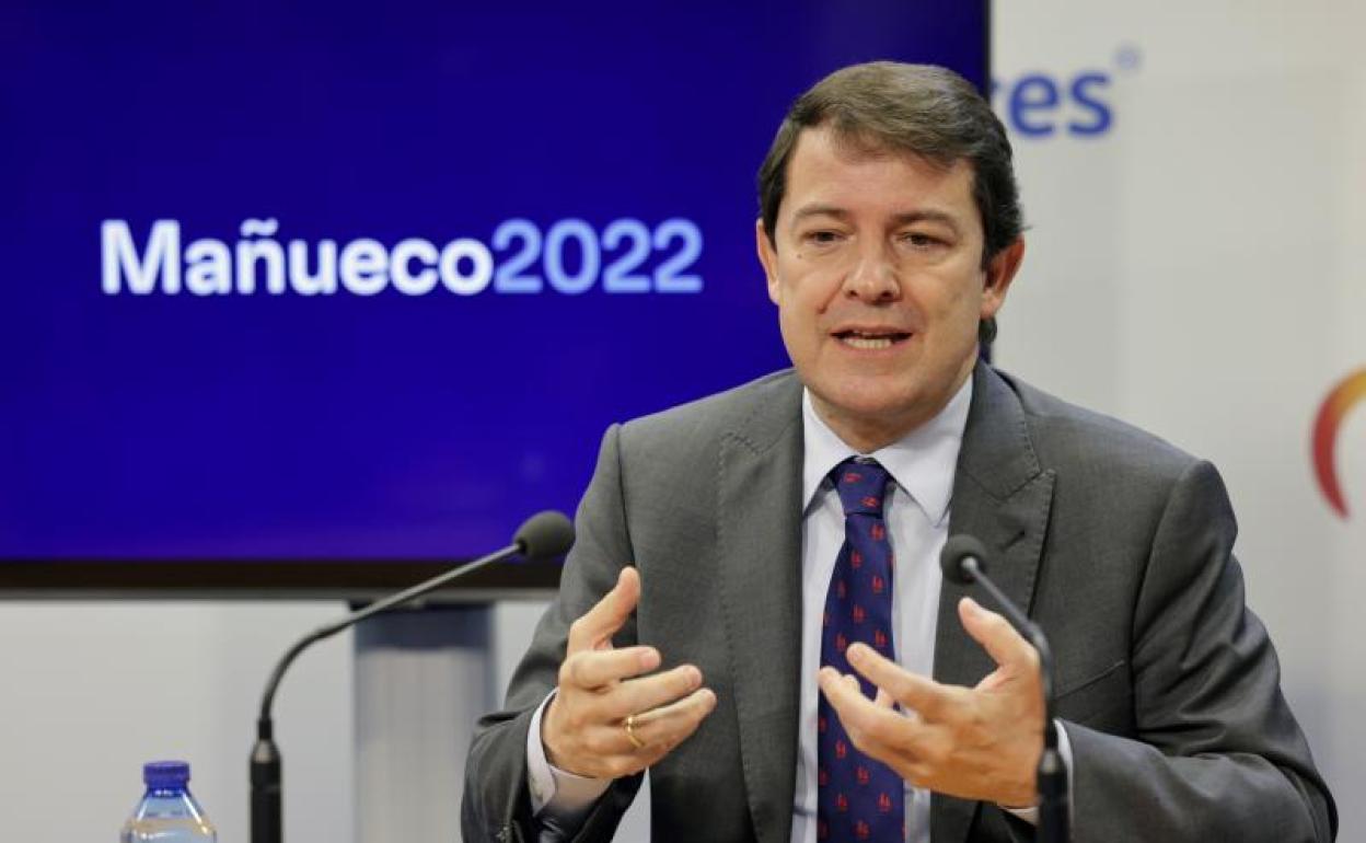 Alfonso Fernández Mañueco, candidato del PP. 