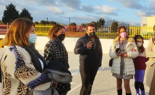 Visita de la delegada al colegio Enrique Ramos Ramos. 