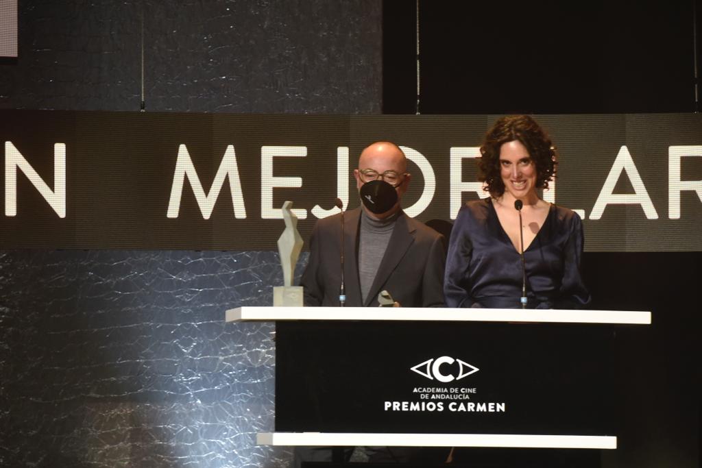 El actor Antonio Banderas recibe el Premio Carmen de Honor en el Teatro Cervantes de su tierra