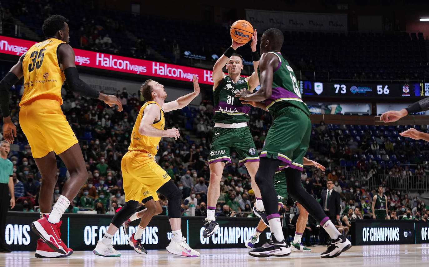 El Unicaja dejó el partido encarrilado en el tercer cuarto 