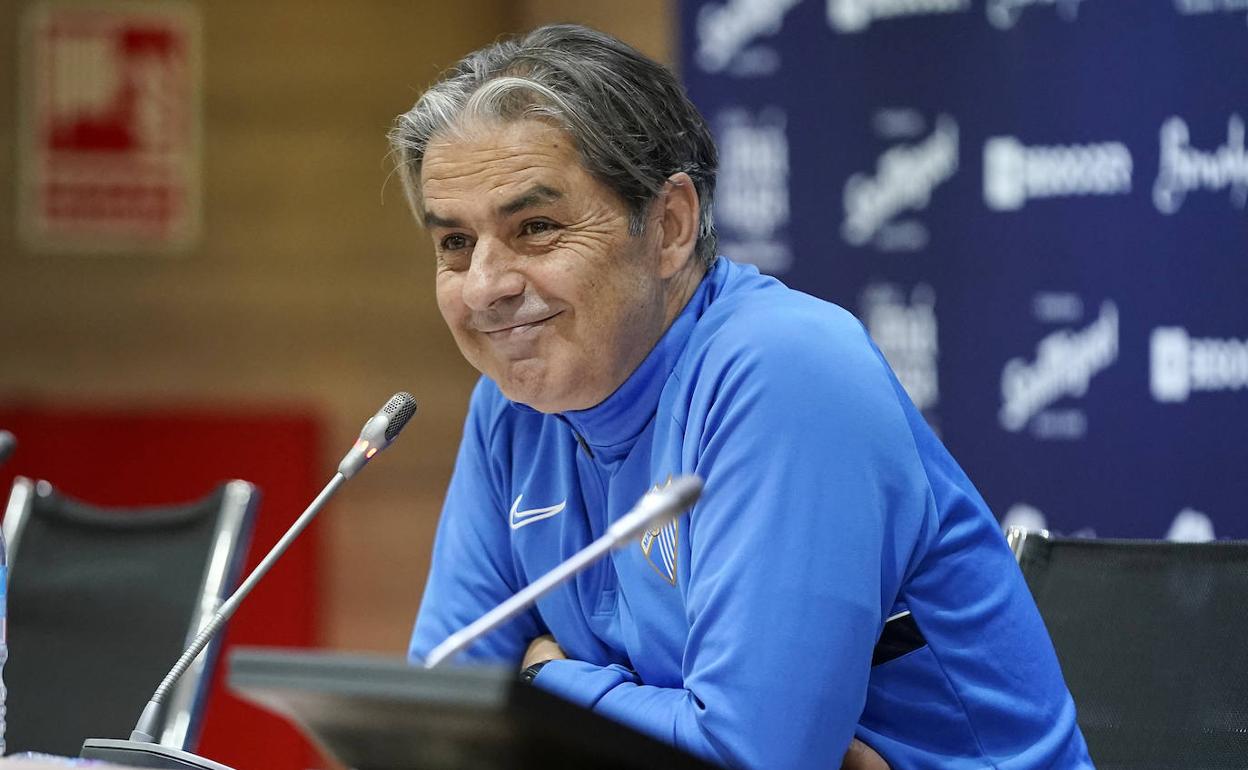 El entrenador del Málaga, Natxo González.