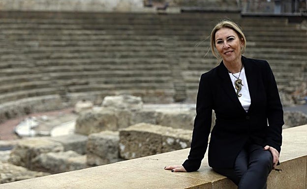 España, con el Teatro Romano, al fondo. 