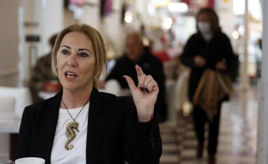 España, en un momento de la entrevista.