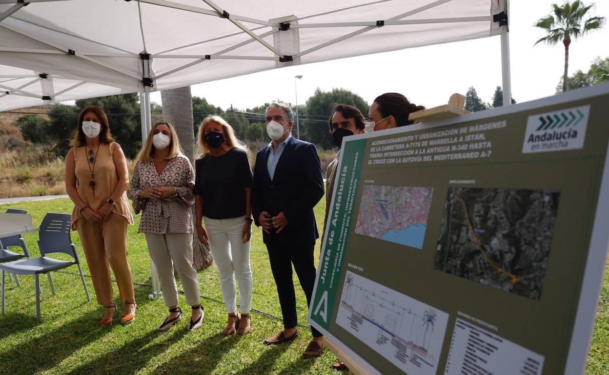 Presentación del proyecto de mejora de la carretera de Istán en el término municipal de Marbella. 