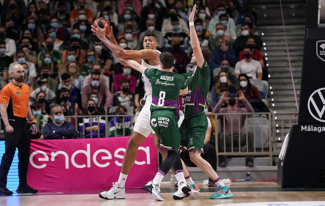 El Unicaja perdió con el Real Madrid pero realizó un buen partido. 