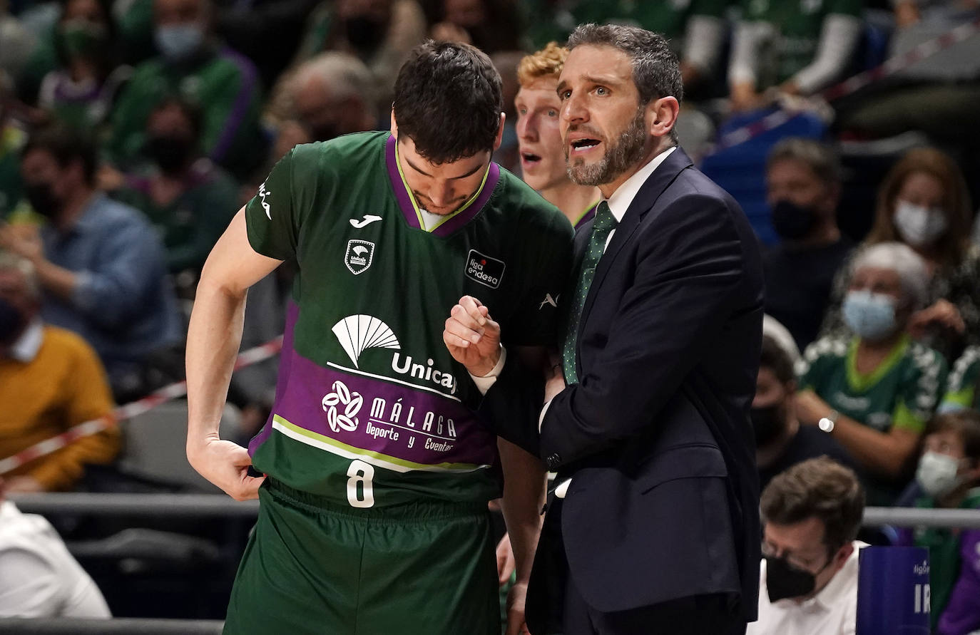 El Unicaja perdió con el Real Madrid pero realizó un buen partido. 