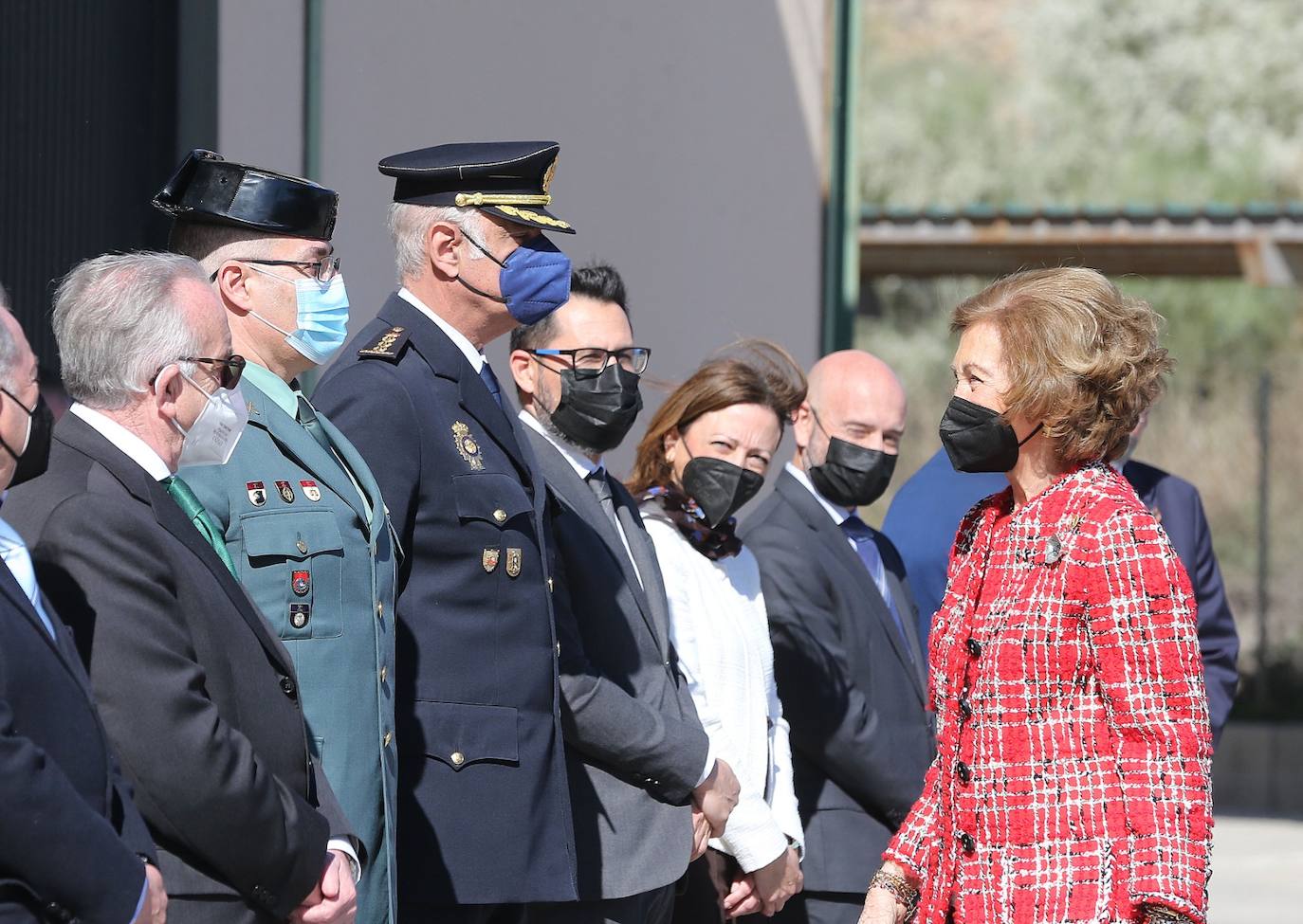 La Reina emérita se ha reunido con una representación de las 170 asociaciones a las que atiende Bancosol