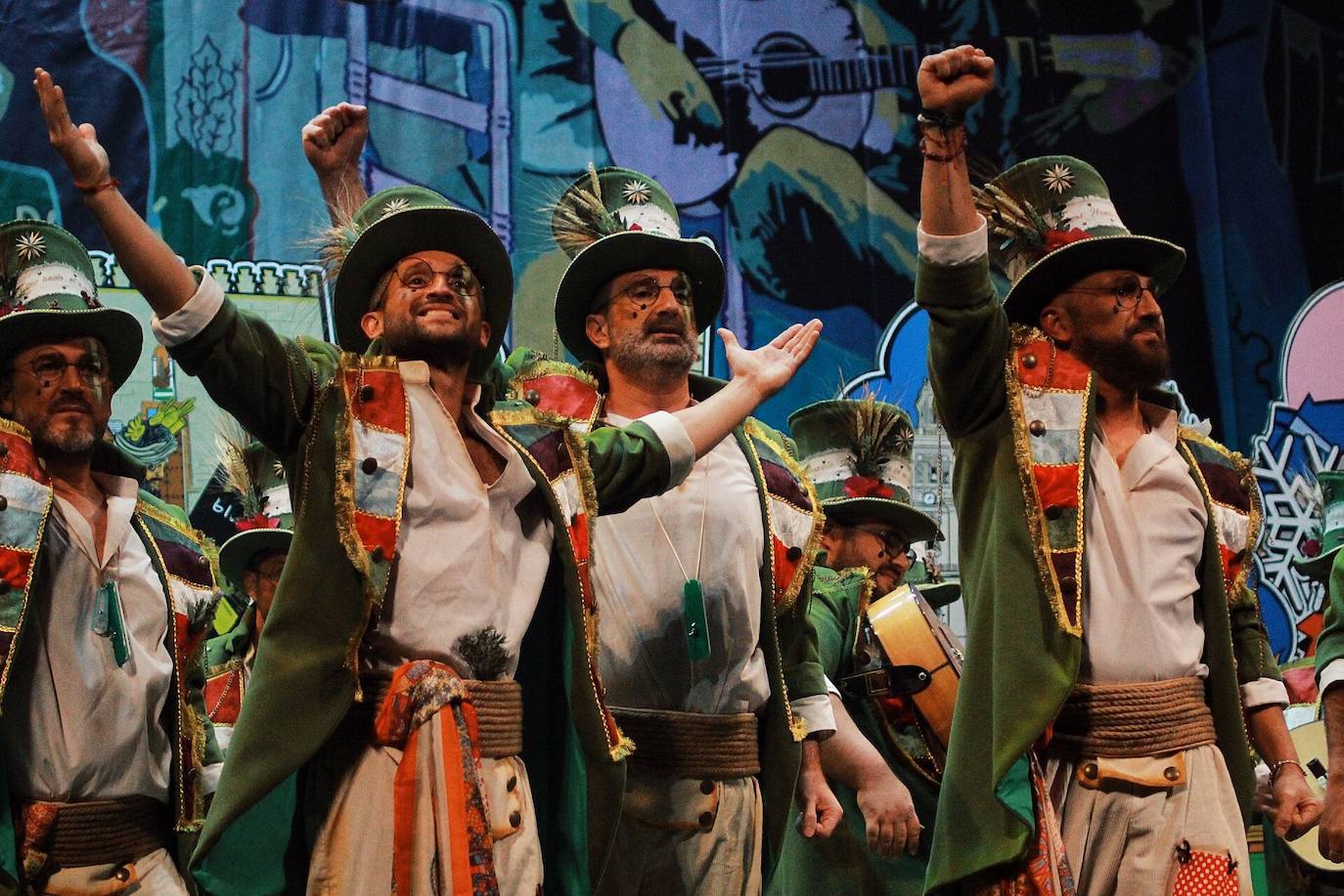Grupos de la segunda semifinal del COAC Málaga en el Teatro Cervantes