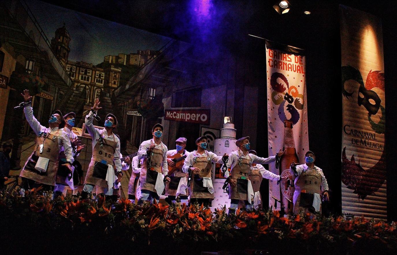 Grupos de la segunda semifinal del COAC Málaga en el Teatro Cervantes