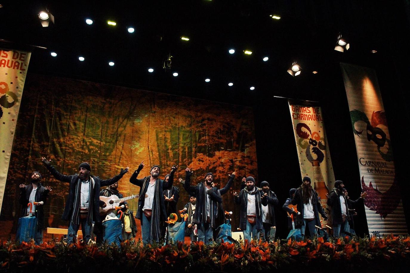 Grupos de la segunda semifinal del COAC Málaga en el Teatro Cervantes