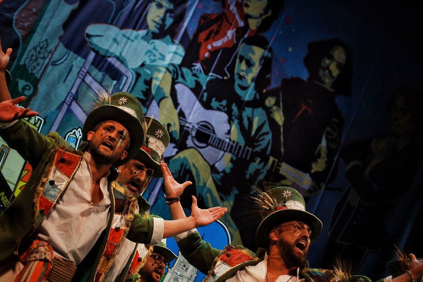 Grupos de la segunda semifinal del COAC Málaga en el Teatro Cervantes