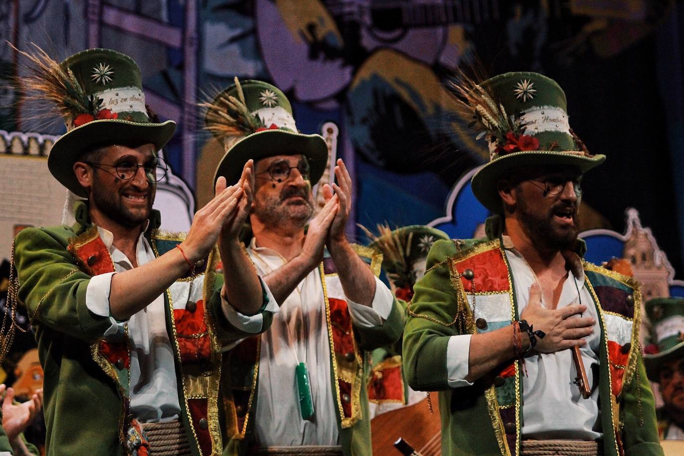 Grupos de la segunda semifinal del COAC Málaga en el Teatro Cervantes