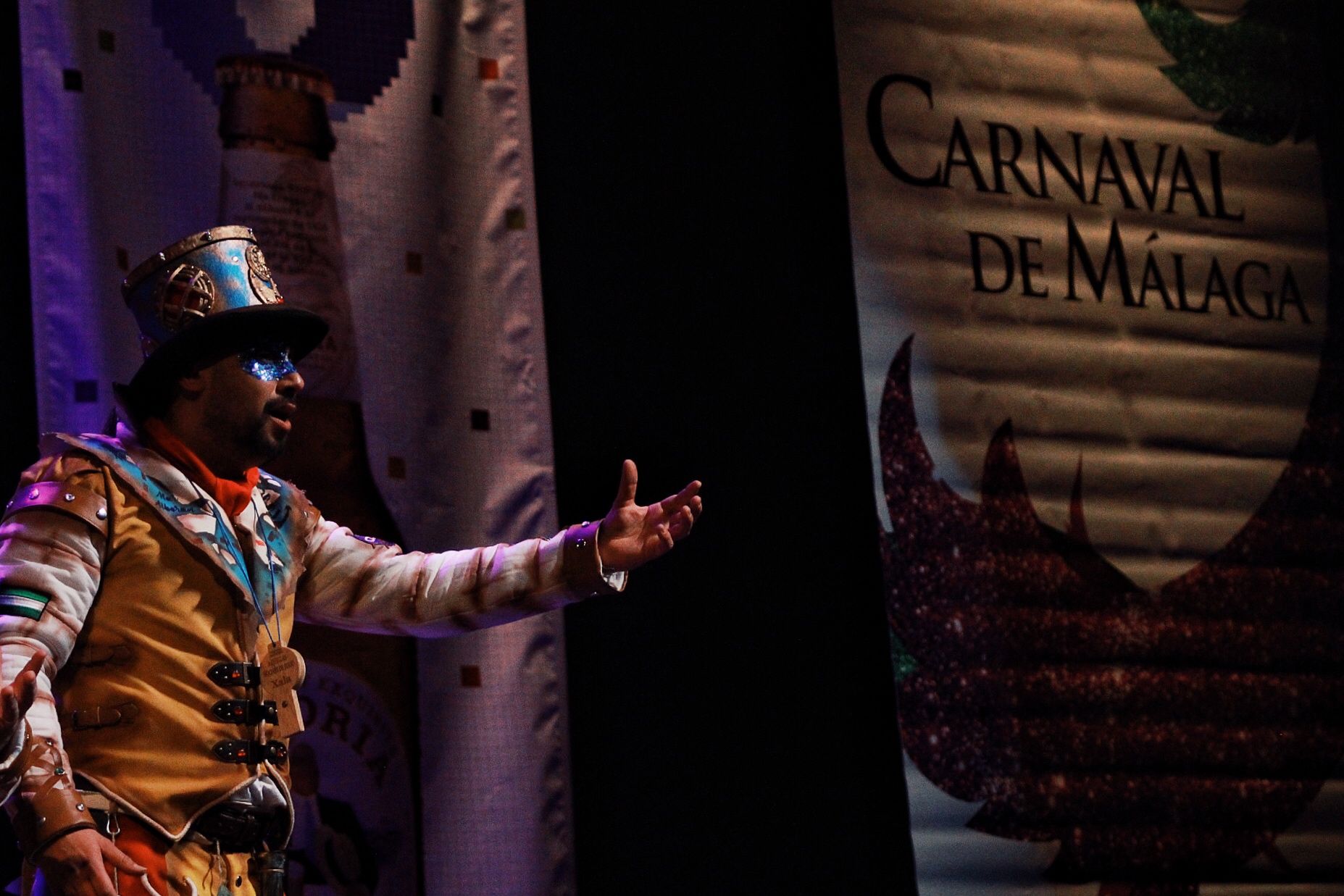Grupos de la primera semifinal del COAC Málaga en el Teatro Cervantes
