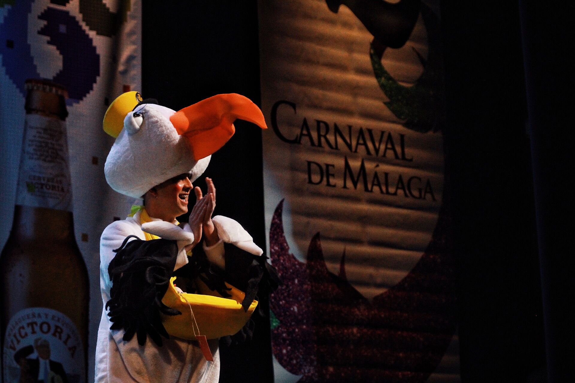 Grupos de la primera semifinal del COAC Málaga en el Teatro Cervantes
