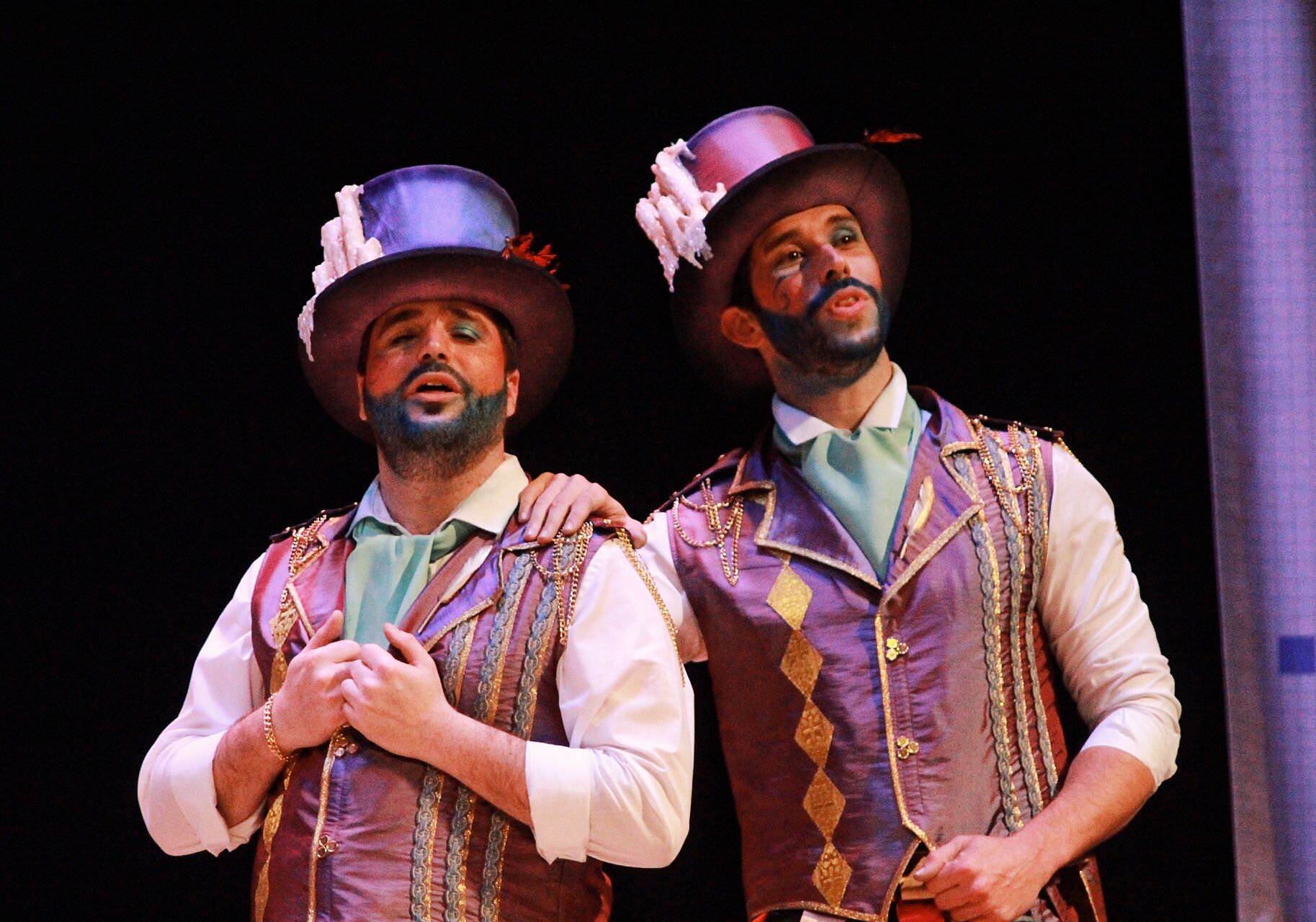 Grupos de la primera semifinal del COAC Málaga en el Teatro Cervantes