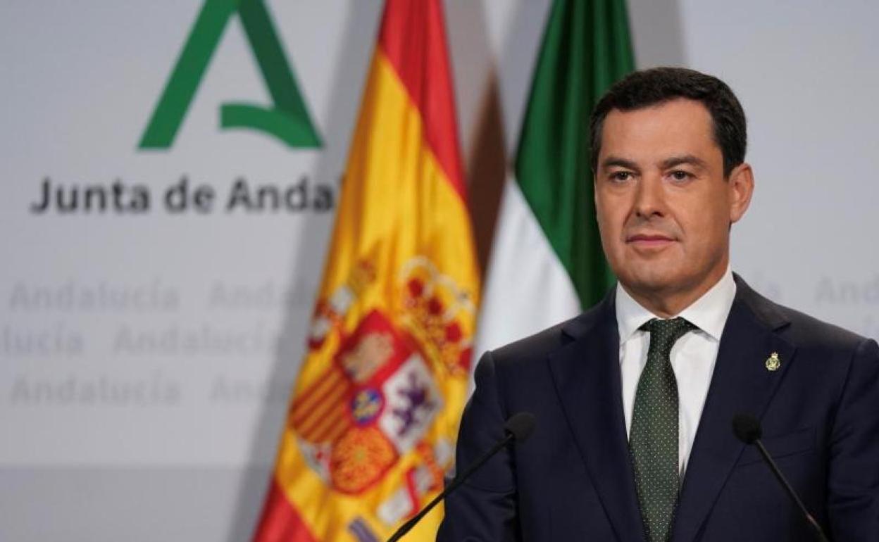 Juanma Moreno, presidente de la Junta de Andalucía.