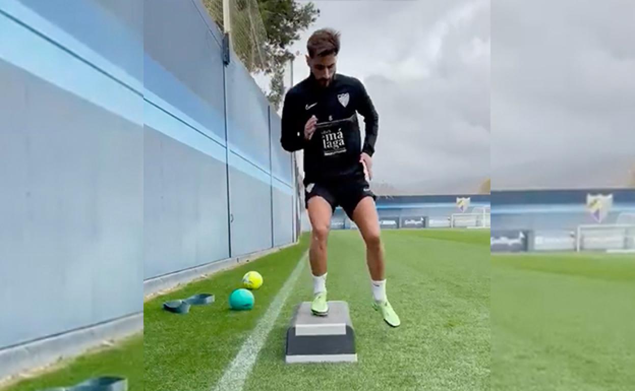 Luis Muñoz, en un entrenamiento reciente.