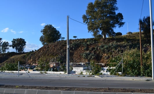 Imagen del poblado chabolista situado en la zona occidental de Torre del Mar. 