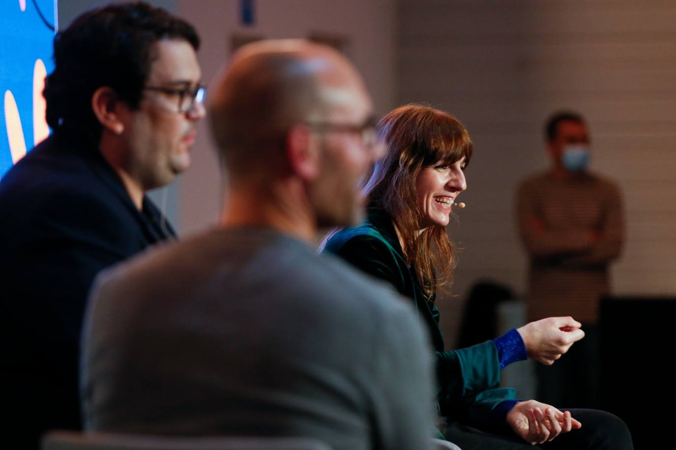 La cantautora Tulsa, en el Aula de Cultura de SUR este jueves. 