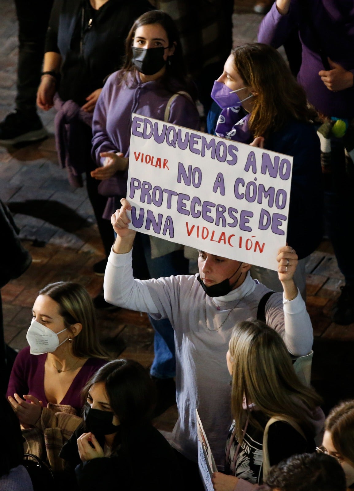 En el caso de Málaga, el lema de la concentración es 'El feminismo es abolicionista'