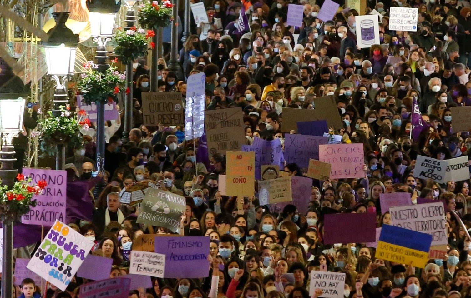 En el caso de Málaga, el lema de la concentración es 'El feminismo es abolicionista'