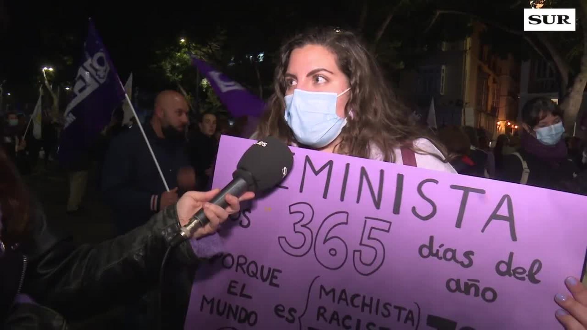 Rostros y las voces del 8M en Málaga: Ana