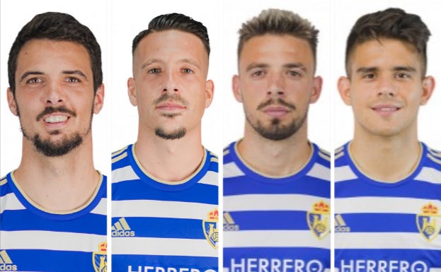 De izquierda a derecha, Erik Morán, Iván Rodríguez, Cristian y Kuki Zalazar.