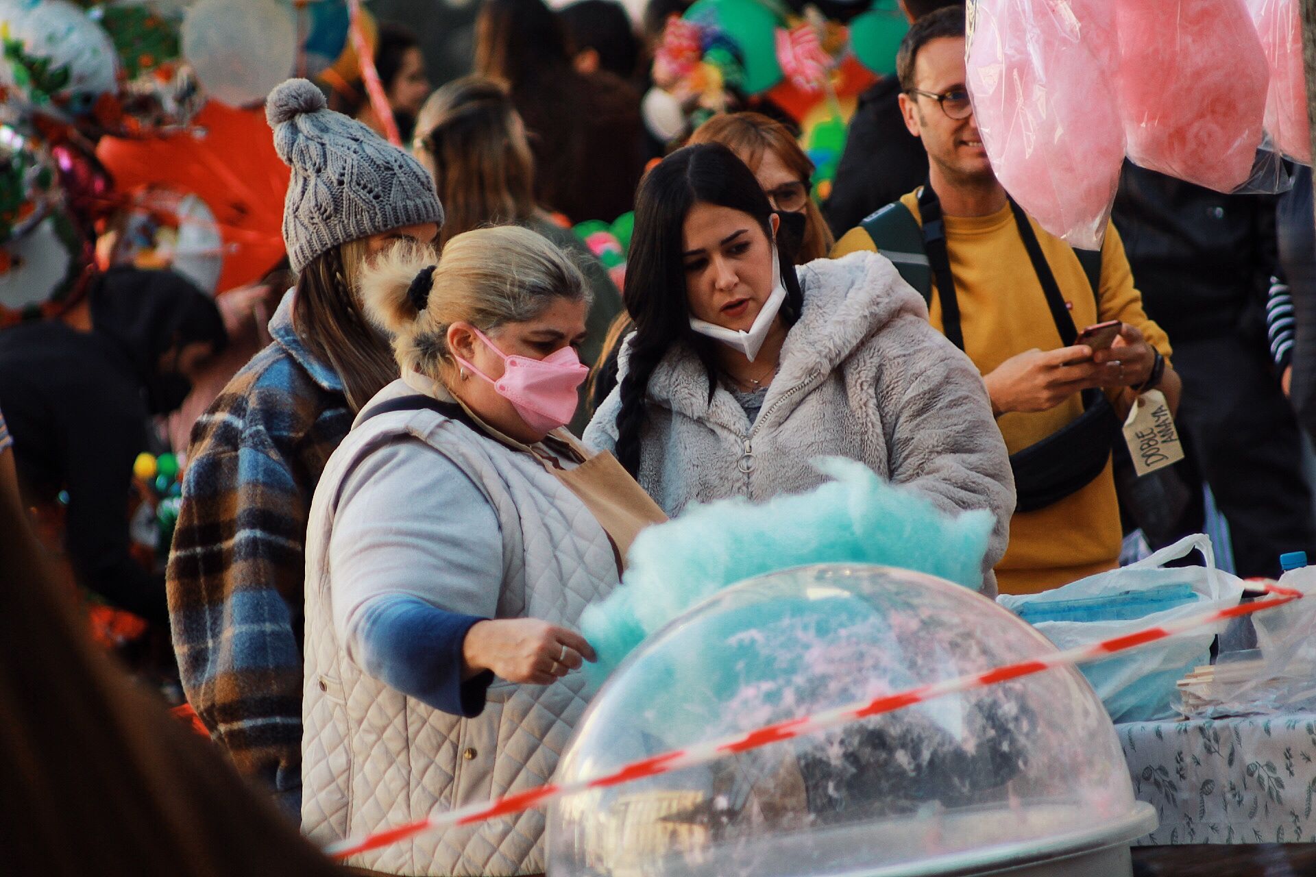 Rodaje de la escena de la desaparición de la niña de la serie 'La chica de nieve' 