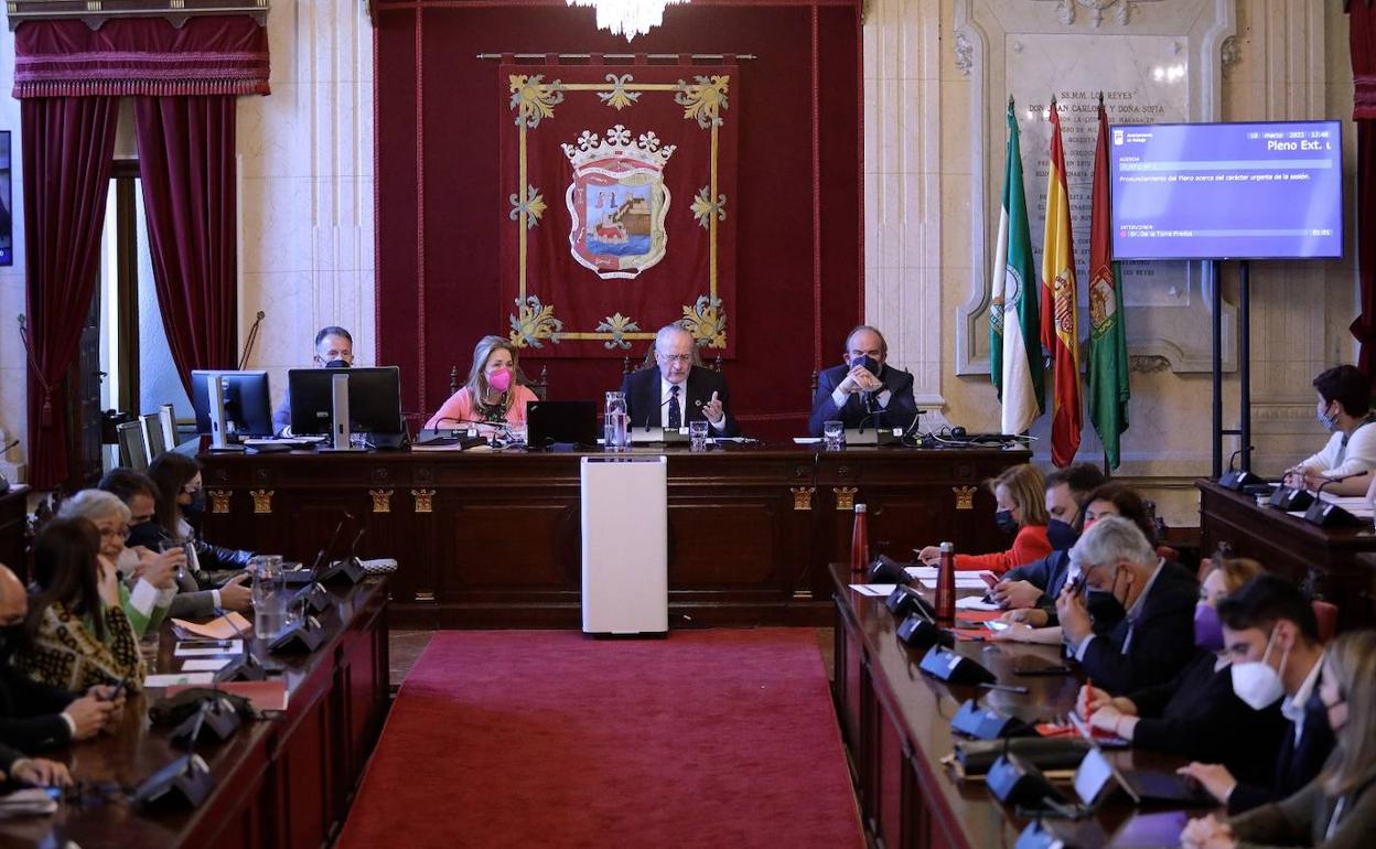 Pleno celebrado en el Ayuntamiento este jueves. 