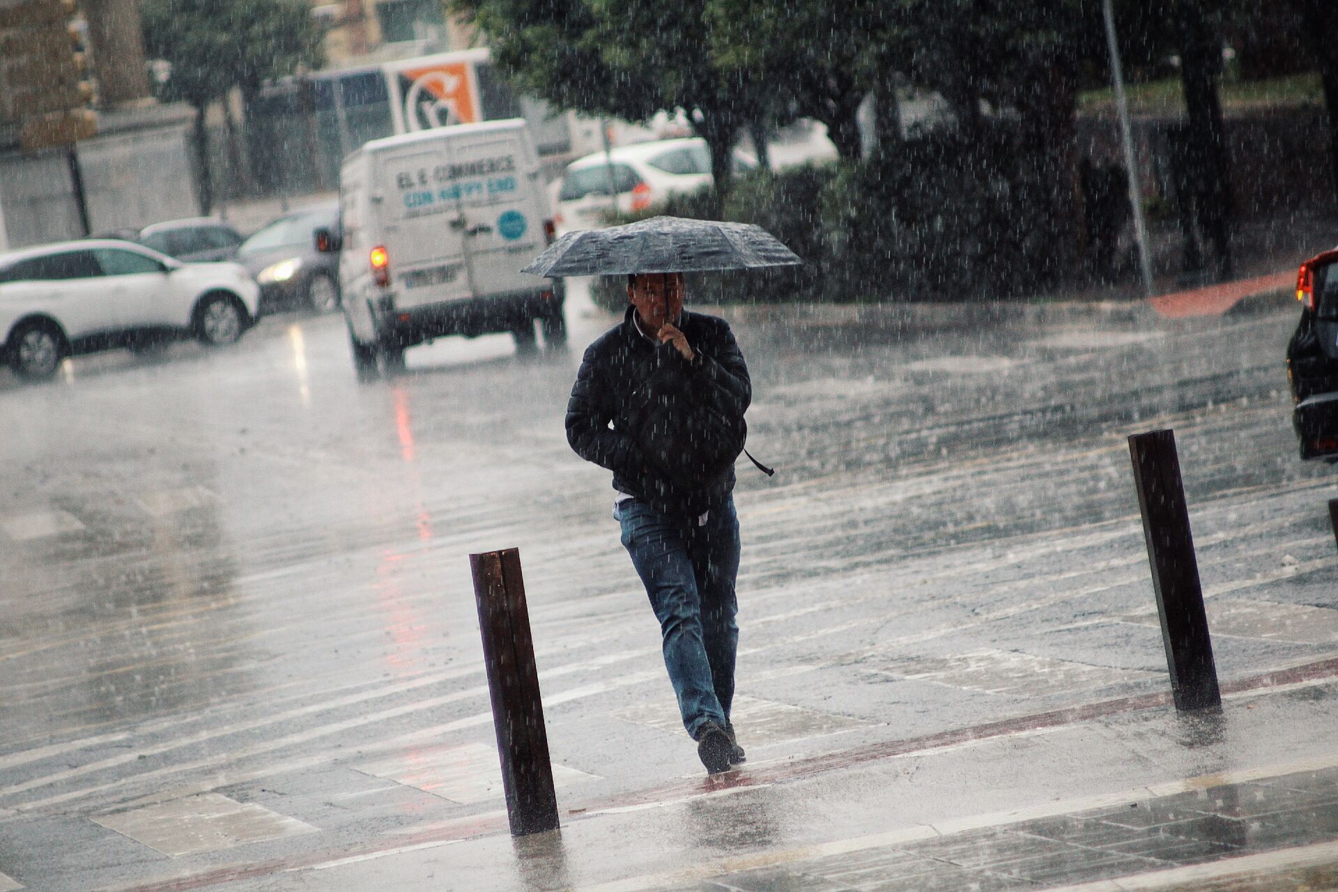 El paso de la borrasca Celia deja nieve y lluvia en distintos puntos de la provincia malagueña