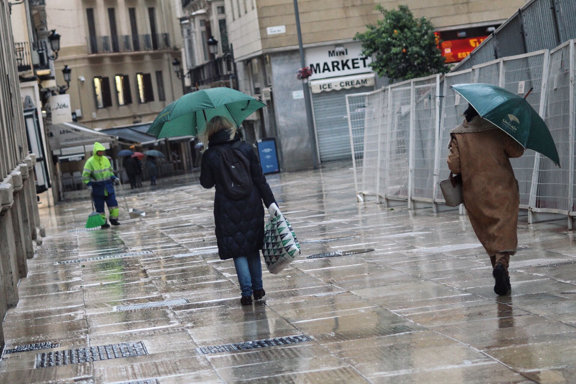 El paso de la borrasca Celia deja nieve y lluvia en distintos puntos de la provincia malagueña