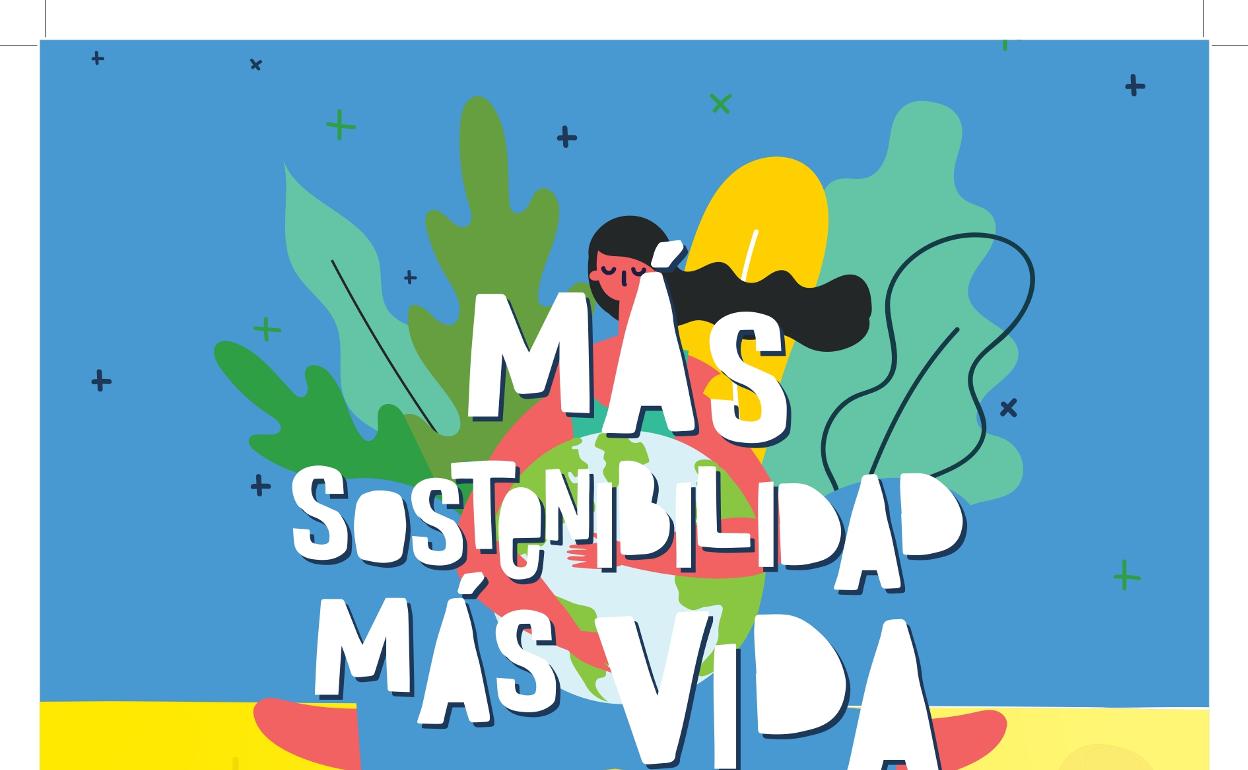 Cartel promocional de la actividad ambiental. 