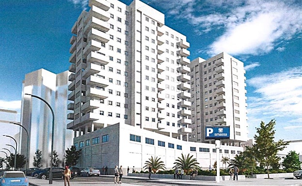 El 'parking' de Vistafranca se ubicará bajo la zona verde prevista en el nuevo proyecto residencial. 