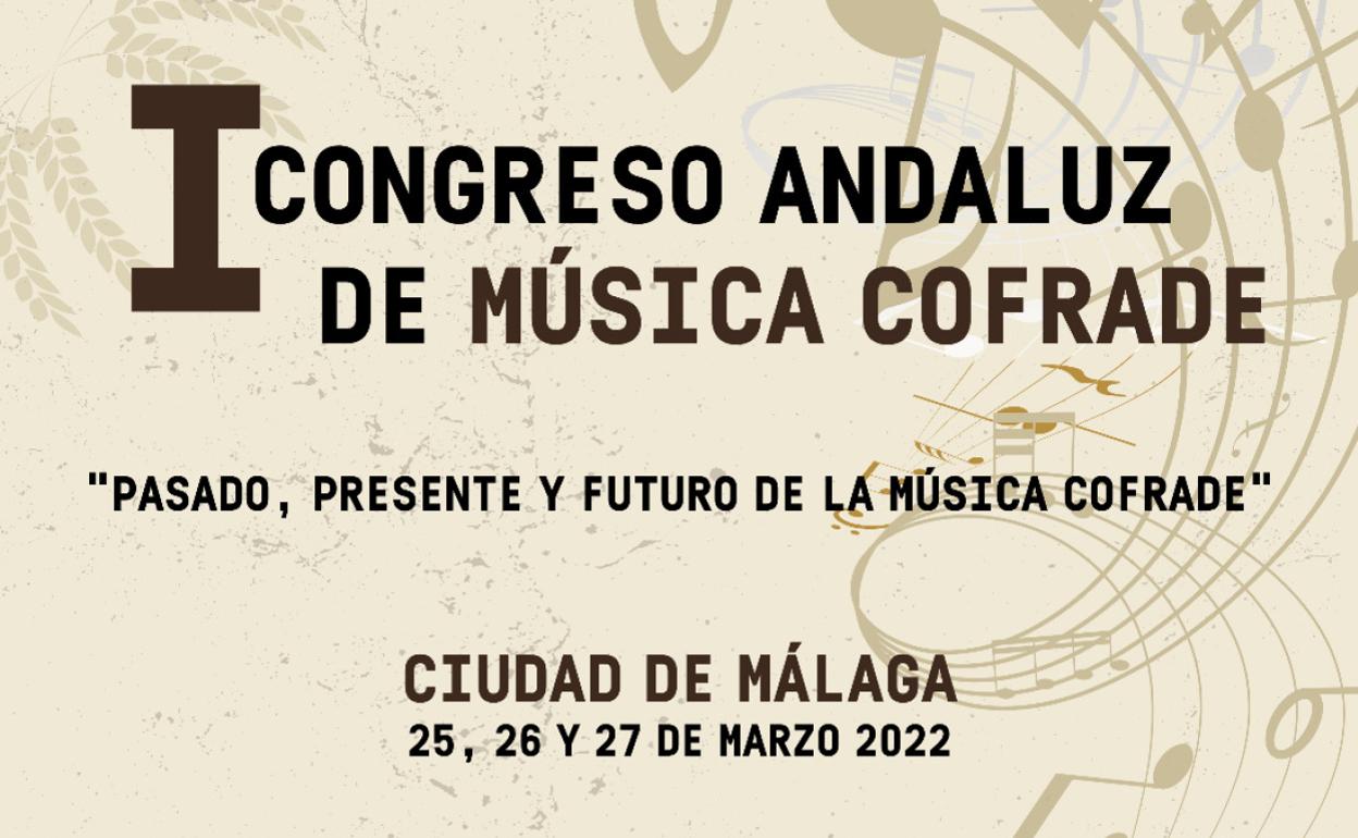 Cartel del congreso de música cofrade. 