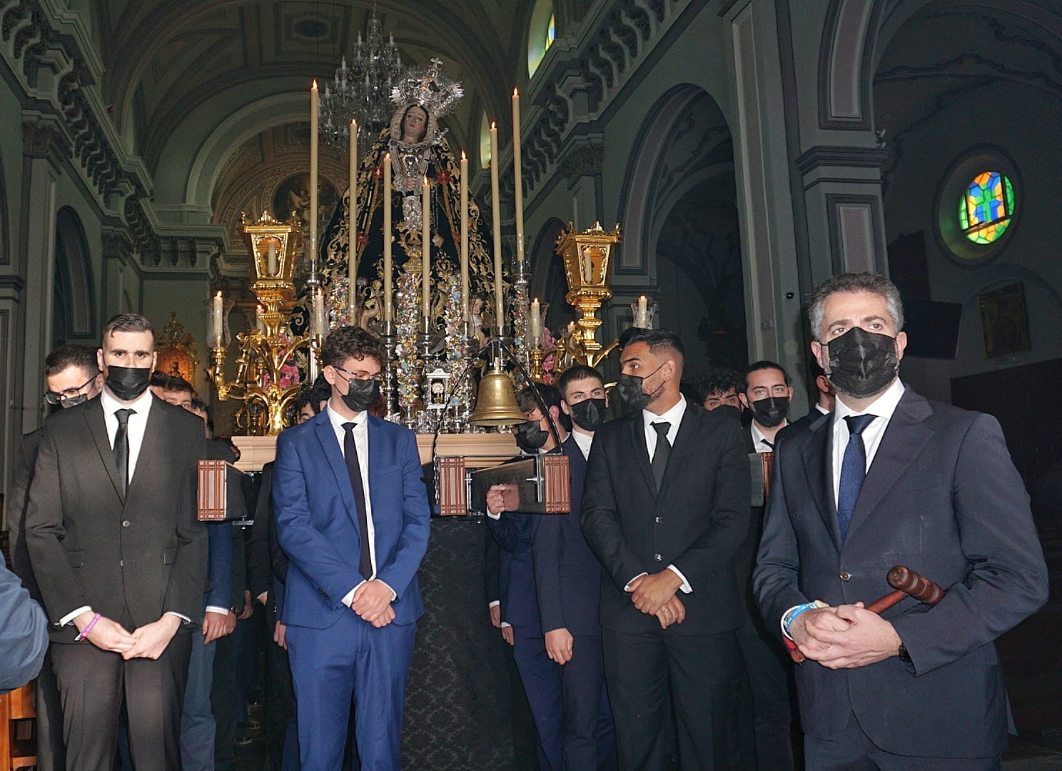Procesiones previas a la Semana Santa, tras dos años sin salir con motivo de la pandemia, en la que cientos de personas arroparon en todo momento las salidas