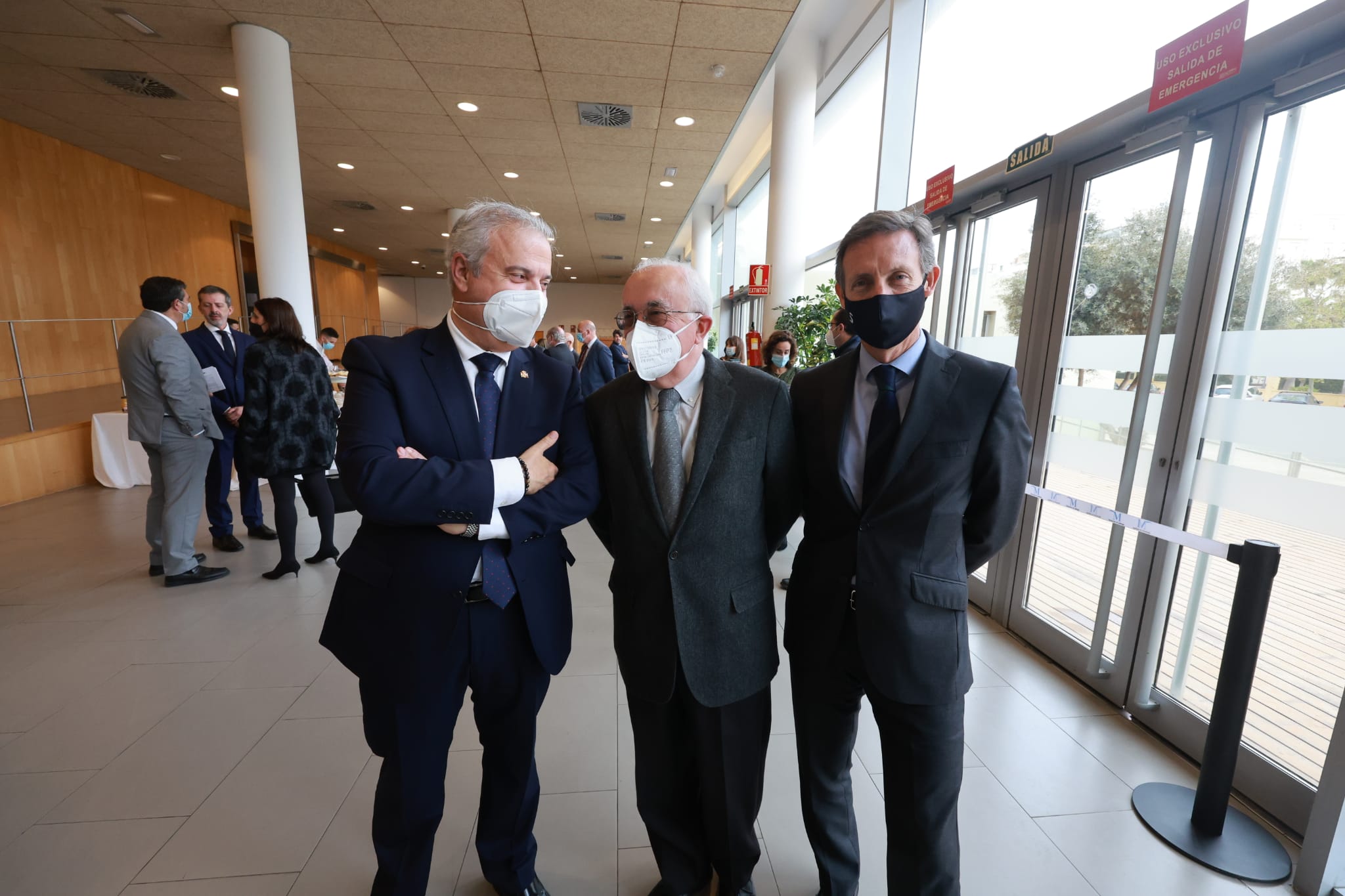 Salvador Salcedo, José Alba y Luis Sánchez Manzano.