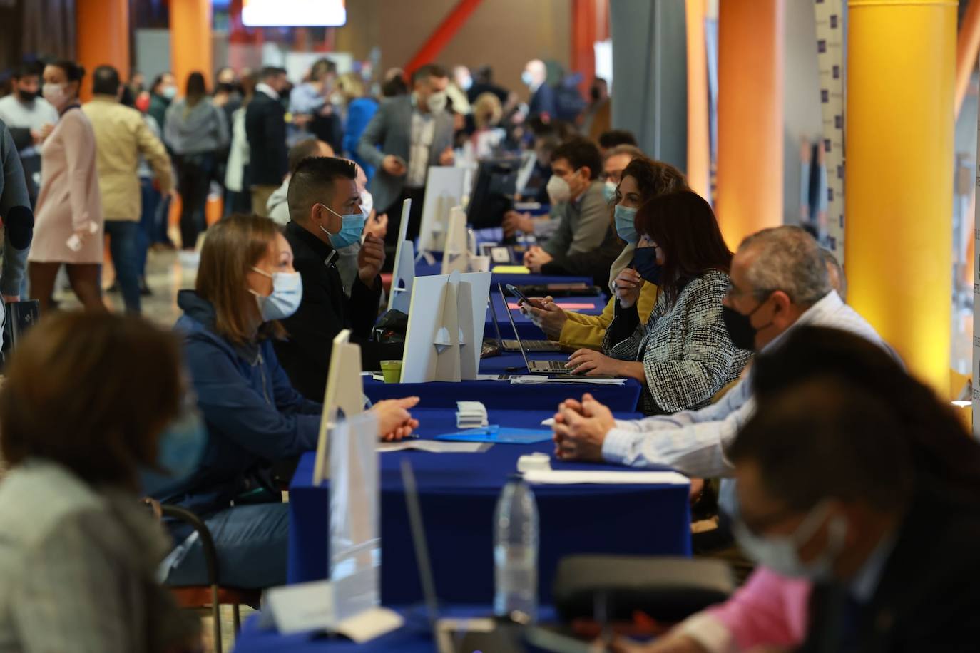 Gran afluencia de público en el Palacio de Ferias de la capital 