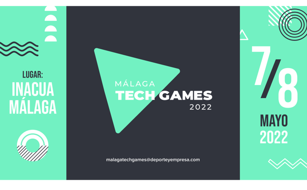Cartel anunciador de la primera edición de Málaga Tech Games. 