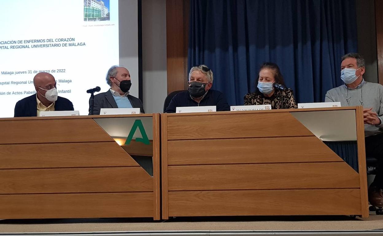 Un momento de la reunión celebrada en el Hospital Materno. 