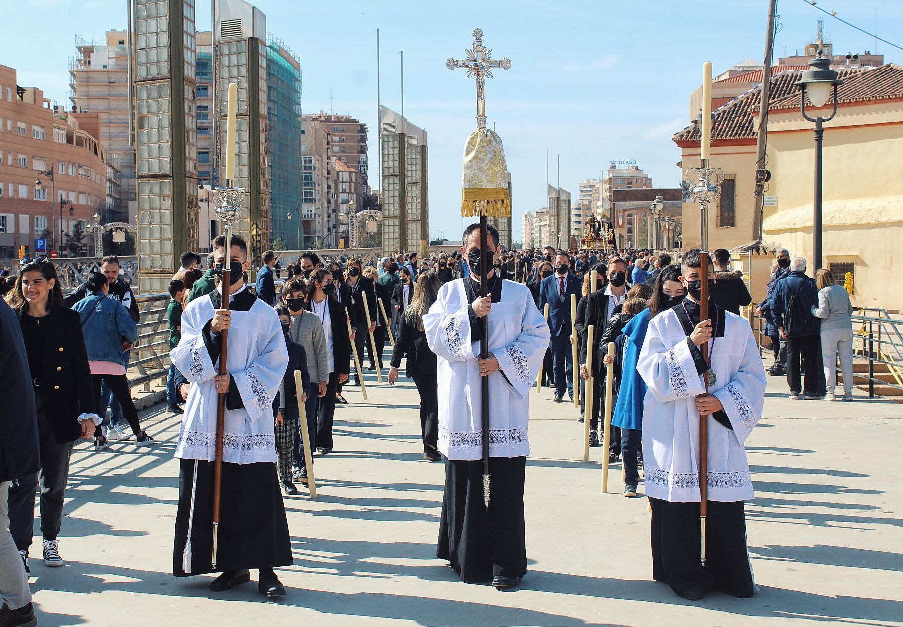 Traslado de la Cofradía de la Sagrada Cena este sábado 2 de abril. 