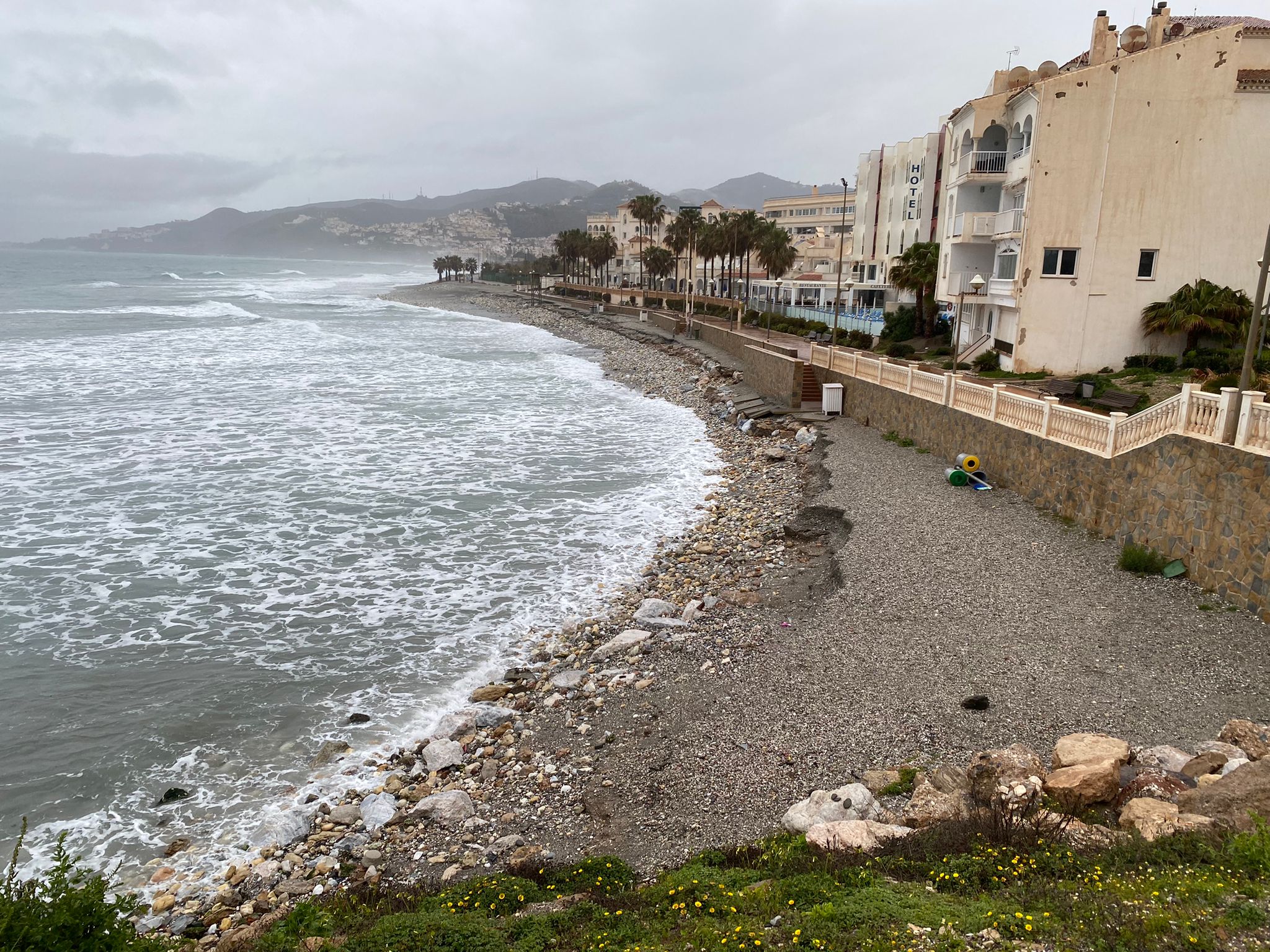 Playa El Chucho, en Nerja.