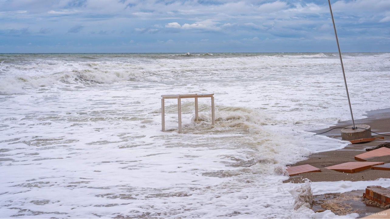 El temporal en Fuengirola