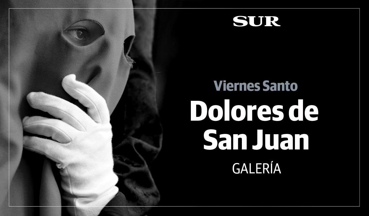 Las mejores imágenes de las cofradías del Viernes Santo en Málaga. Procesionan Monte Calvario, Descendimiento, Dolores de San Juan, Amor, Traslado, Piedad, Sepulcro y Servitas.