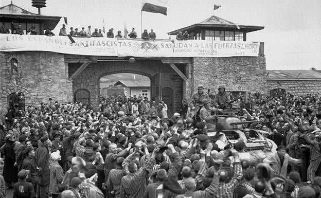 Liberación del campo de Mauthausen. el 5 de mayo de 1945.