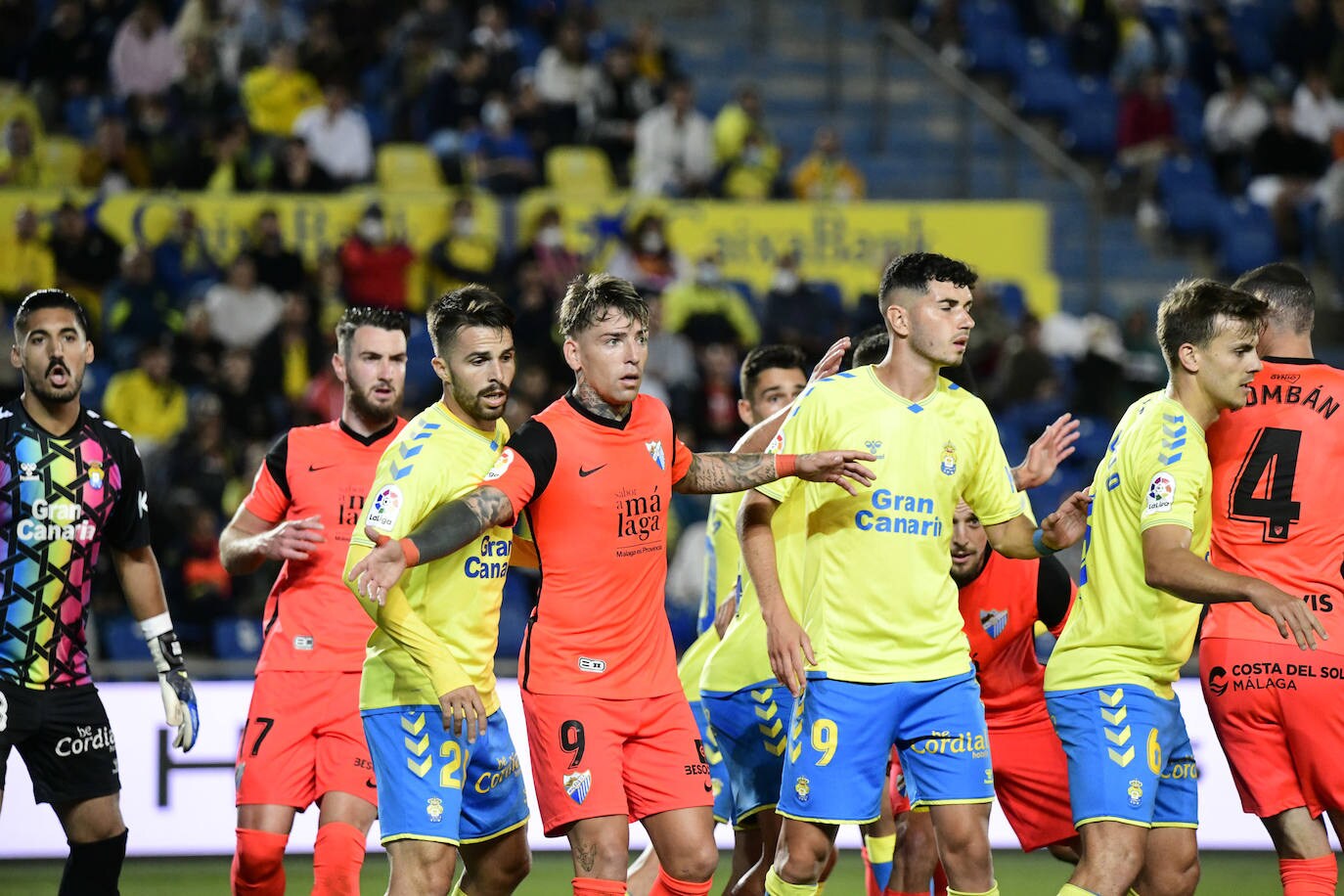 El Málaga no pudo traerse los tres puntos de Las Palmas. 