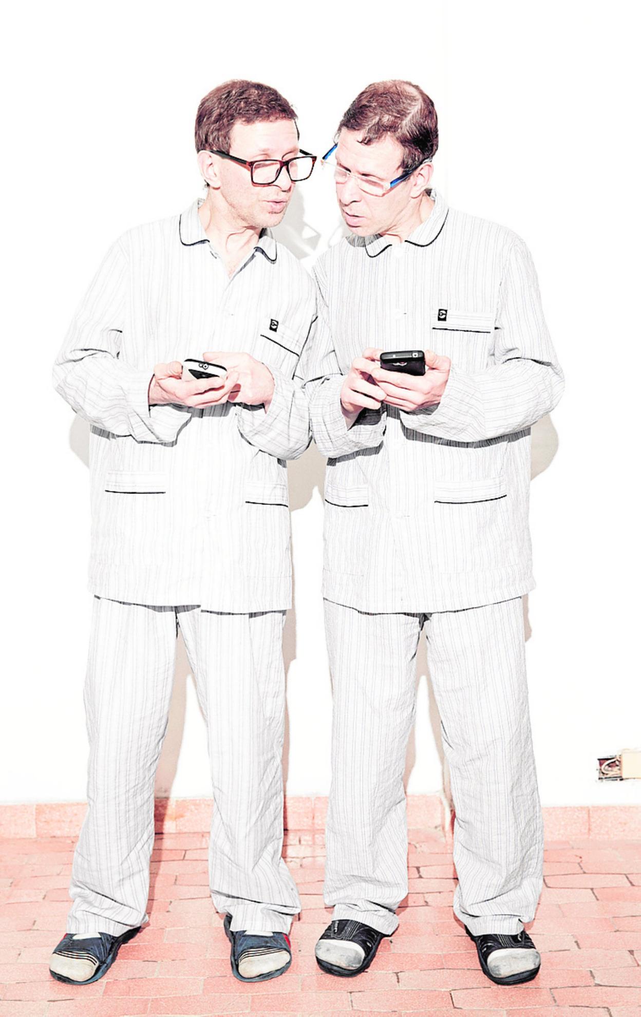 Miguel y Eduardo Portnoy, gemelos de 54 años. Ignacio Coló