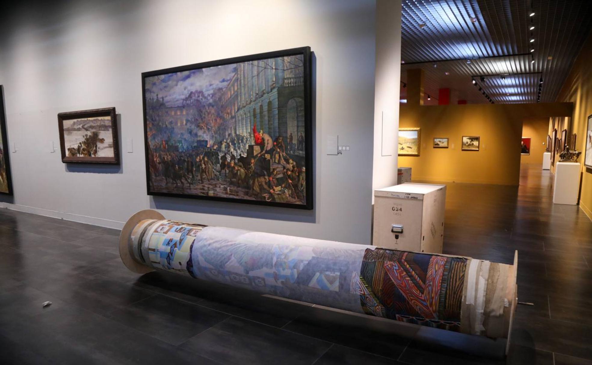 Así se vacía el Museo Ruso de Málaga